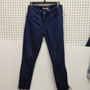 LEIFSDOTTIR jeans women's size 26 dark wash EUC